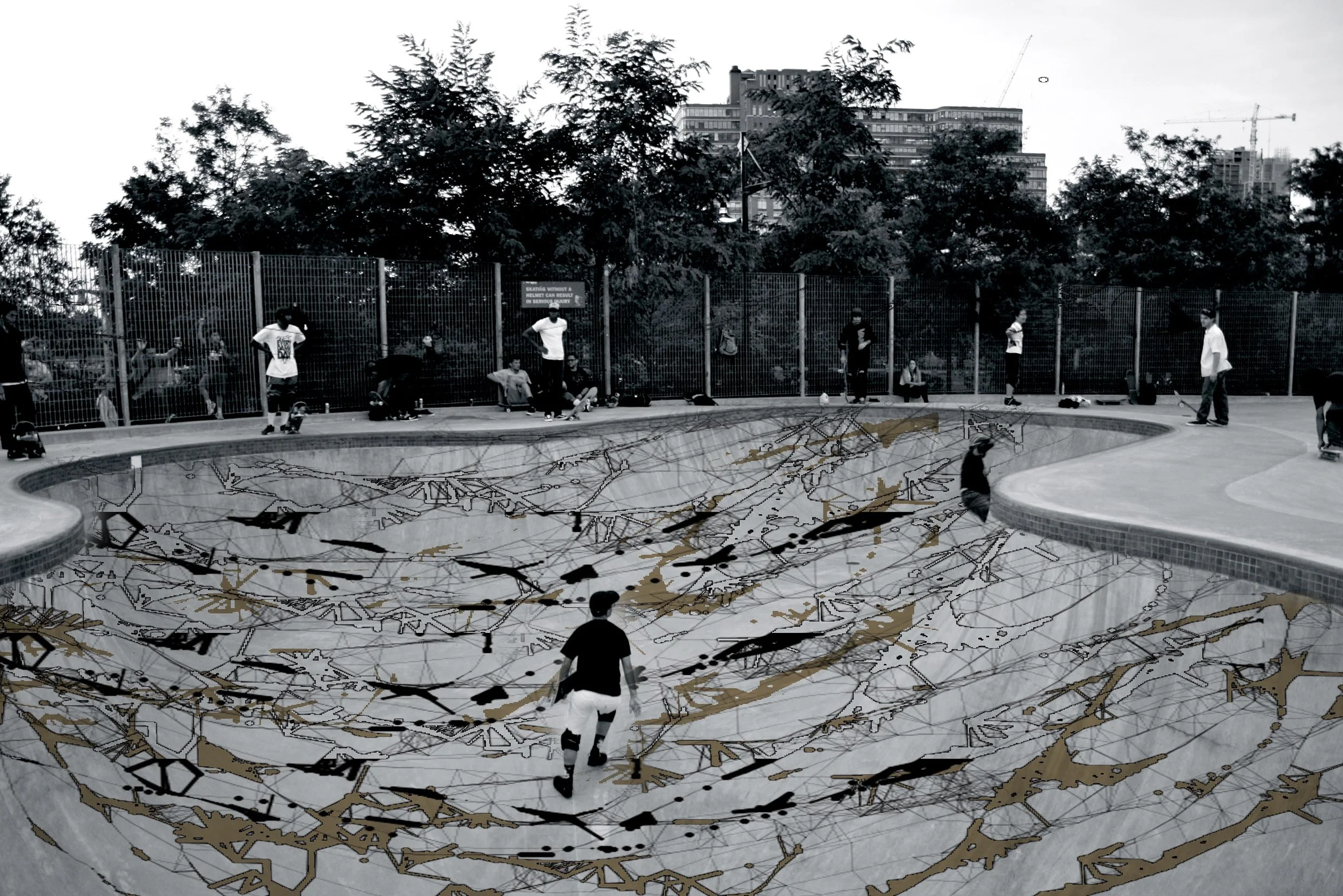photomontage of concept idea