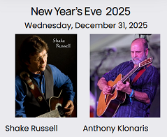New Year's Eve Concert with Shake Russell, Anthony Klonaris, Pat Byrne, Matt Harlan, and Chad Richard