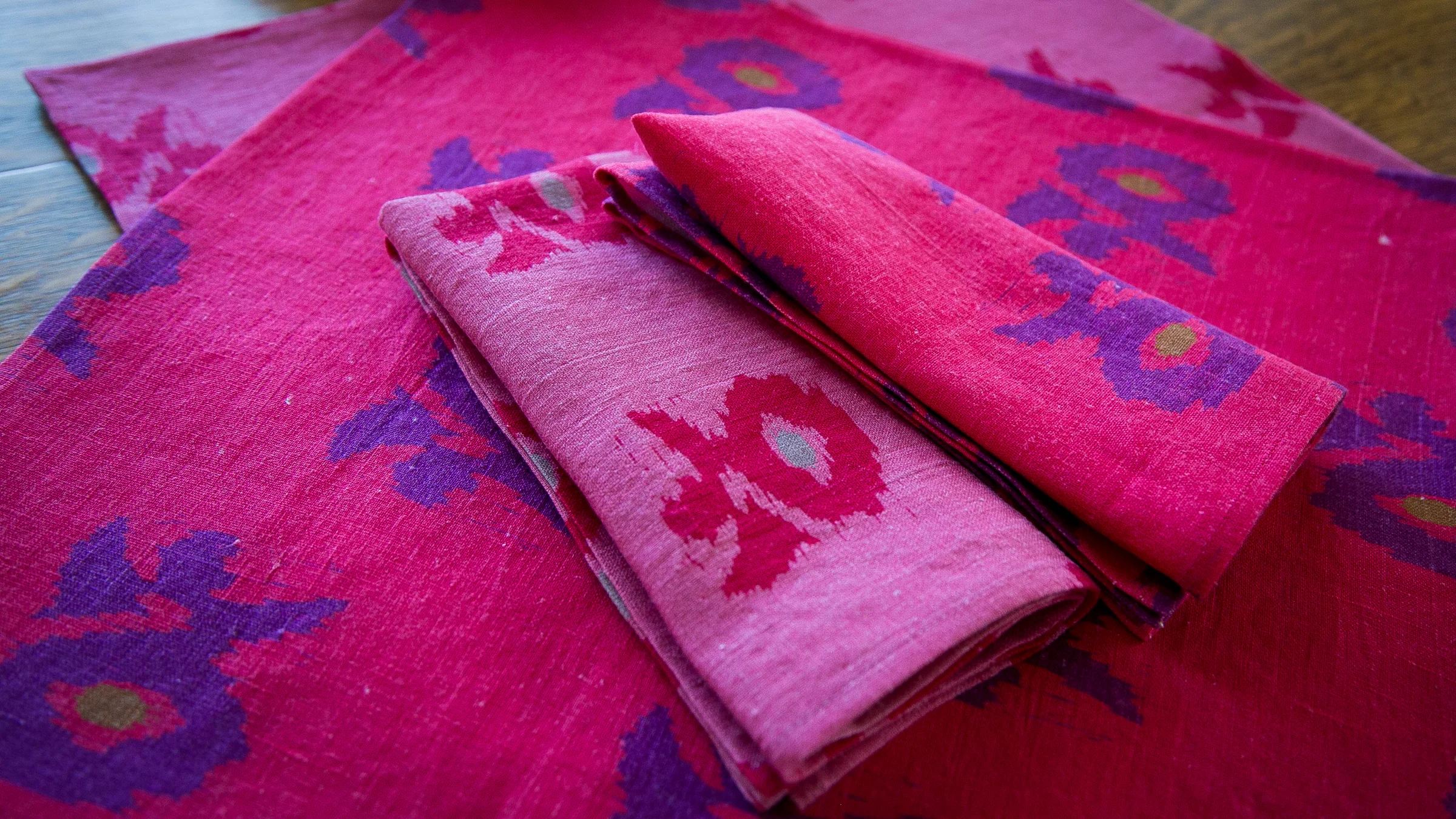 block print linen art