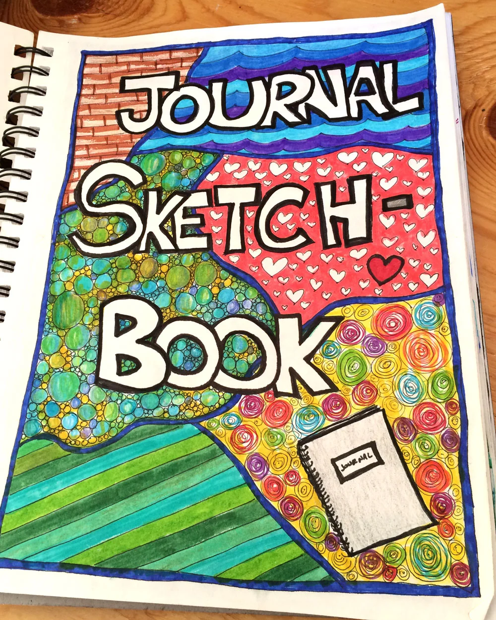 My journal sketch book - where I doodle (in the evening) what I’m learning during my morning quiet time and reading Scripture. (My rule is that I just go for it, no starting over, no editing, just pure creativity and using the time to meditate on what I’m learning - making it sink in deep!!)