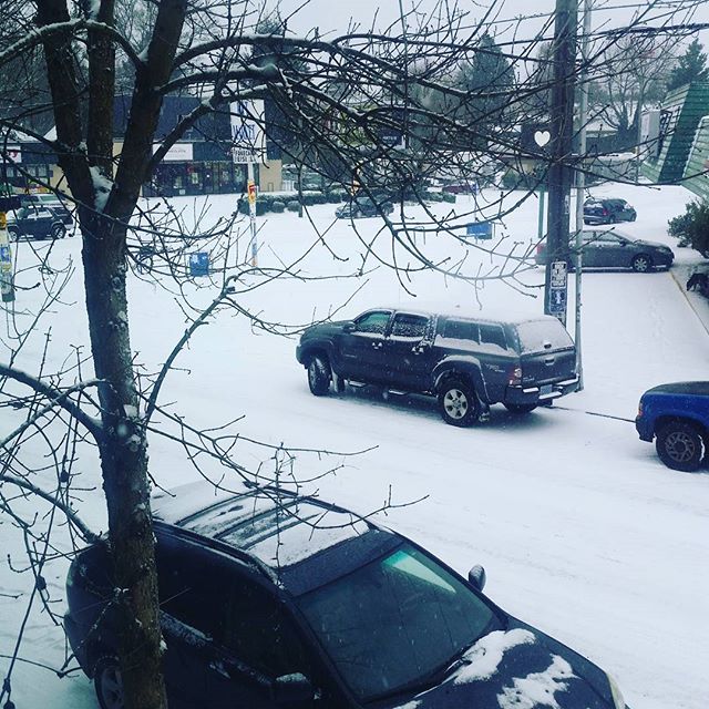 Due to the weather here in Portland-OR, we will be closed today. #winterwonderland #snowday #drinkingchocolate