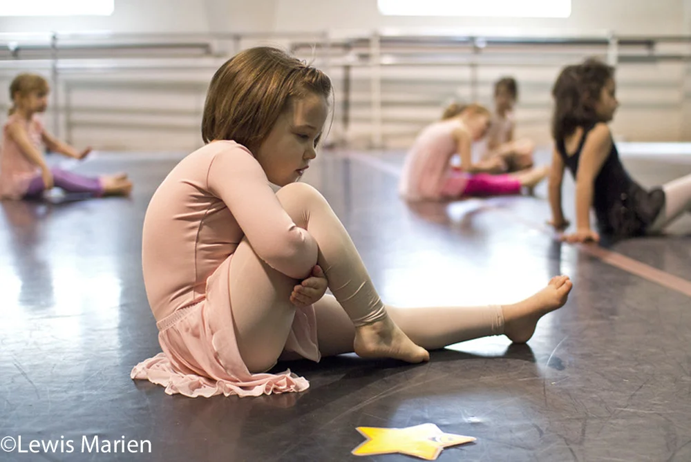Kamdyn Mathews, 4, of Carterville, Ill., participates in an exercise during a preschool dance class on March 18 at Willow Street Studios in Carbondale, Ill.