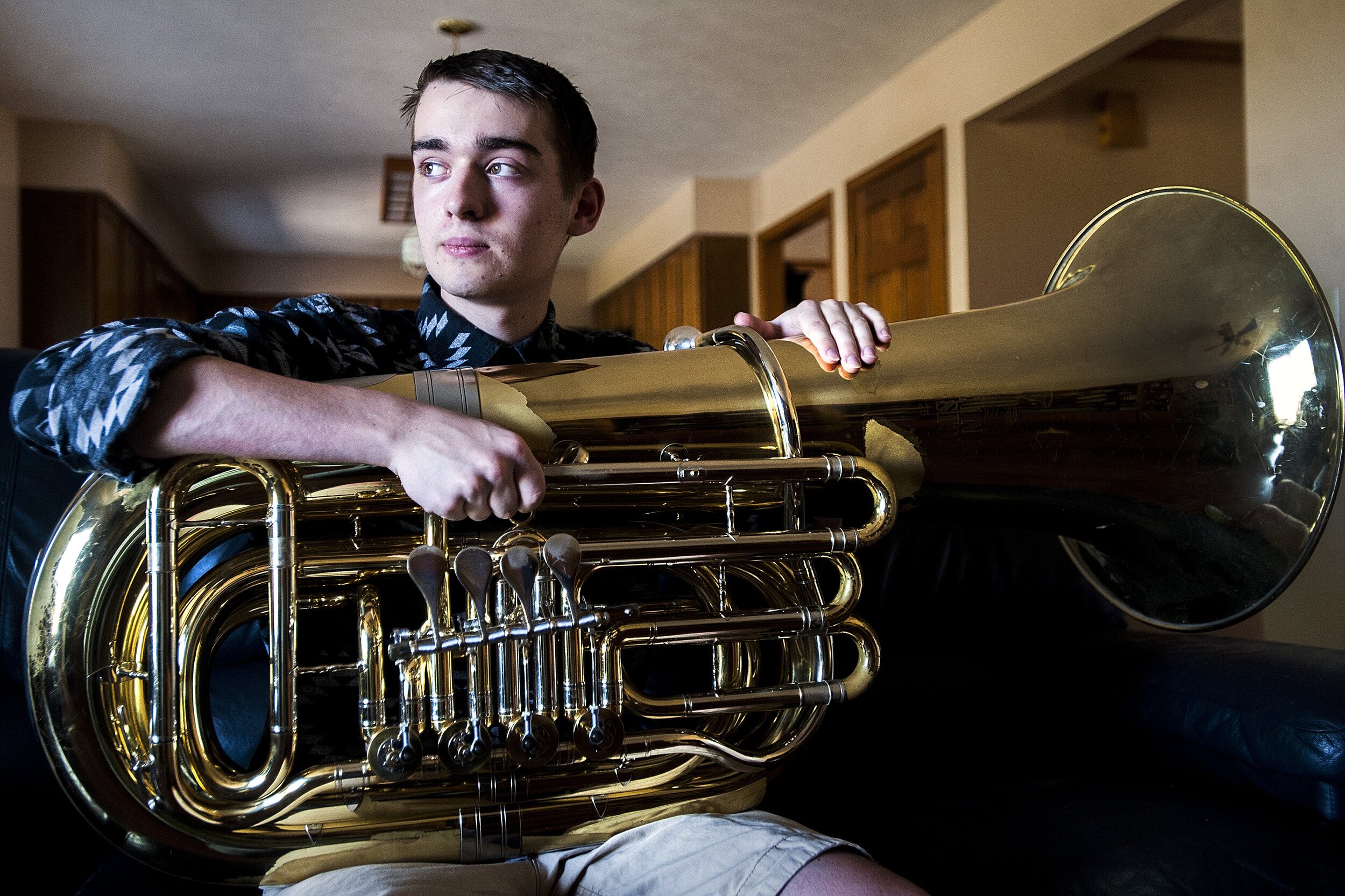  Thomas Briggs was diagnosed with Hodgkin lymphoma when he was 15. After going under countless chemotherapy and radiation sessions, the now 16-year-old has no signs of active cancer and can get back to doing what he loves, including playing tuba in N