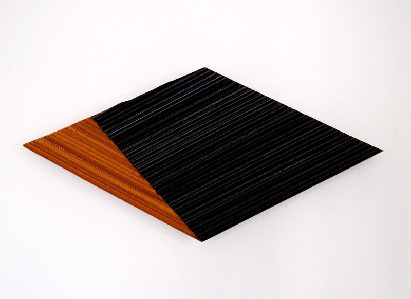 Federica Nadalutti, Field, 2011. Cardboard and ink, 17 x 17cm