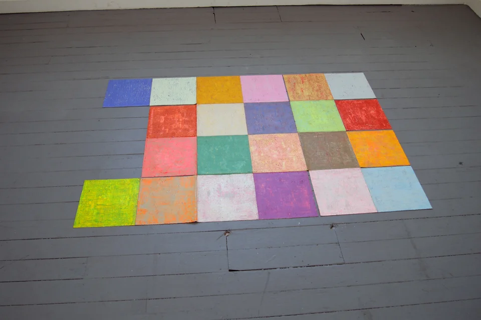 Mit Jai INN Untitled (patchwork, 2006), oil on canvas, 99 x 149 cm