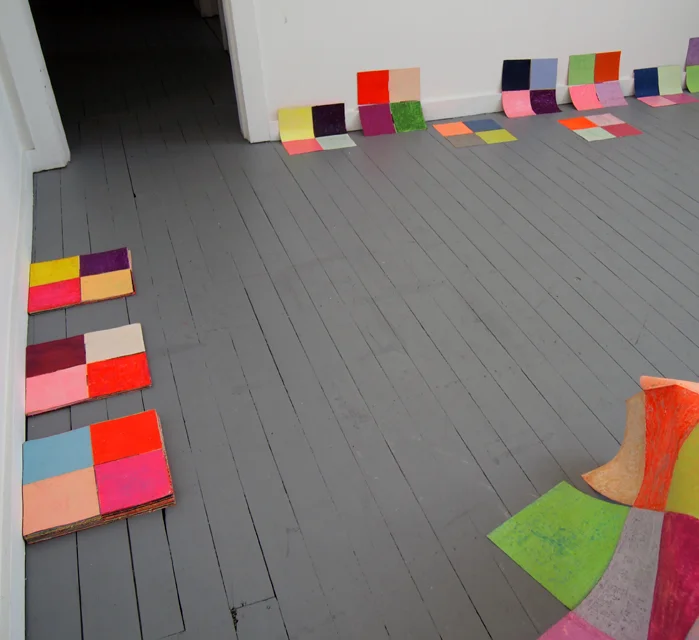 Mit Jai INN Untitled (patchwork, 2013), oil on canvas, 50 pieces each 30.5 x 30.5 cm
