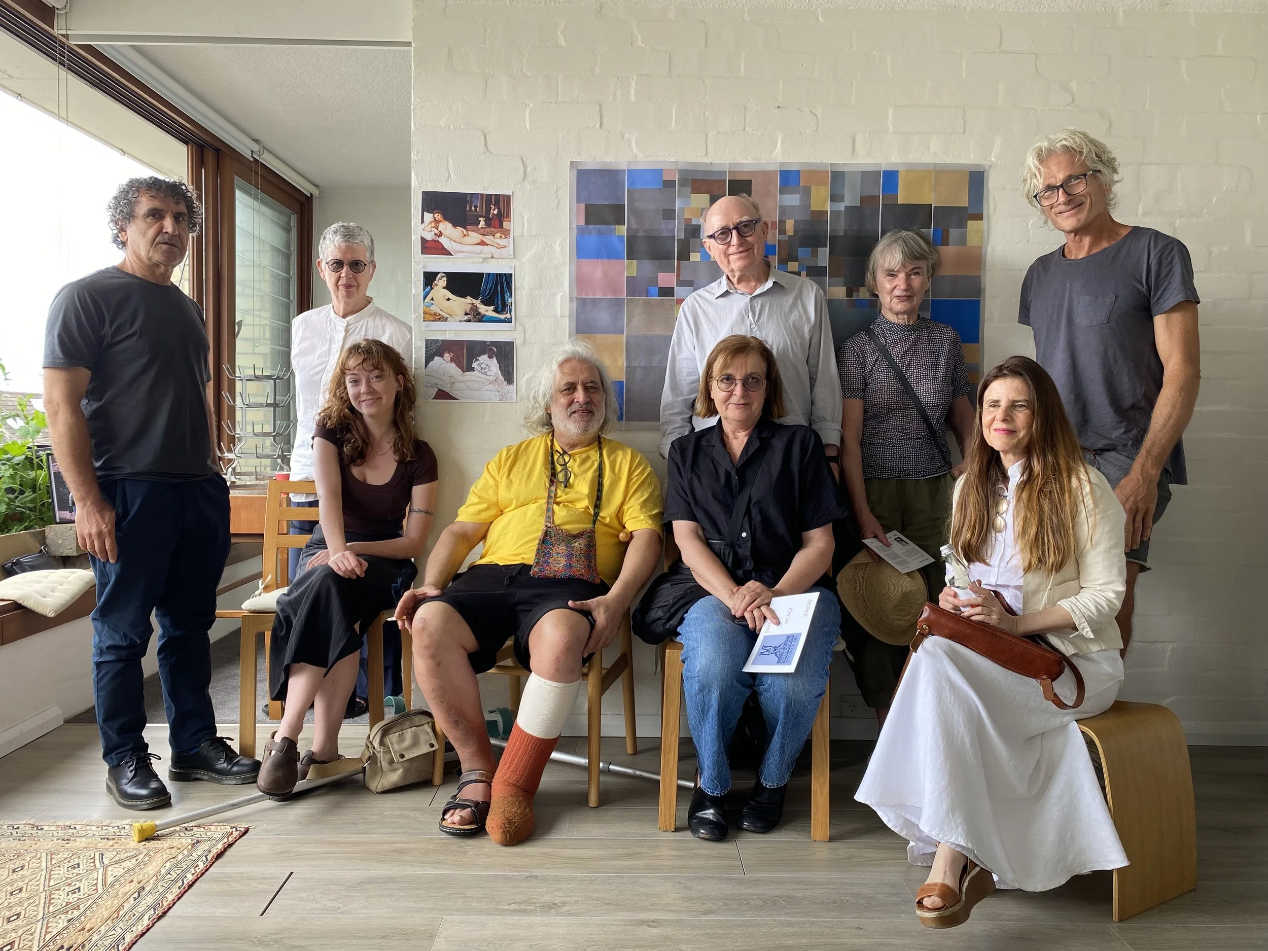  [from left] Sardar Sinjawi, Ann Stephen, Anthea Duffy, Ruark Lewis, Tim Bass, Jacky Redgate, Linda Gosling, Peter Lucas, Jacky Rose 