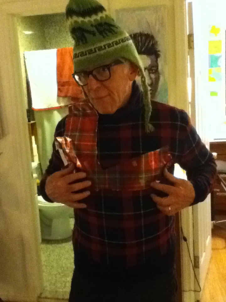 My dad, in plaid. NY, NY