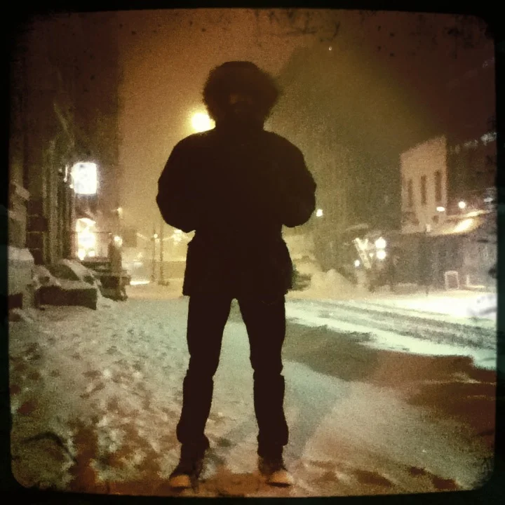 Me in blizzard. NY, NY