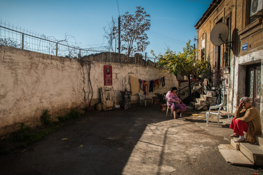 The Wall, Nicosia, Cyprus, 2015 Cyprus has been divided by the UN buffer zone, the 180km-long Green Line, since 1974. The houses and shops inside the zone became half ruins. After a nearly 30-year ban on crossings, the travel restrictions across the dividing line significantly eased in 2003 Photograph: Tijen Erol