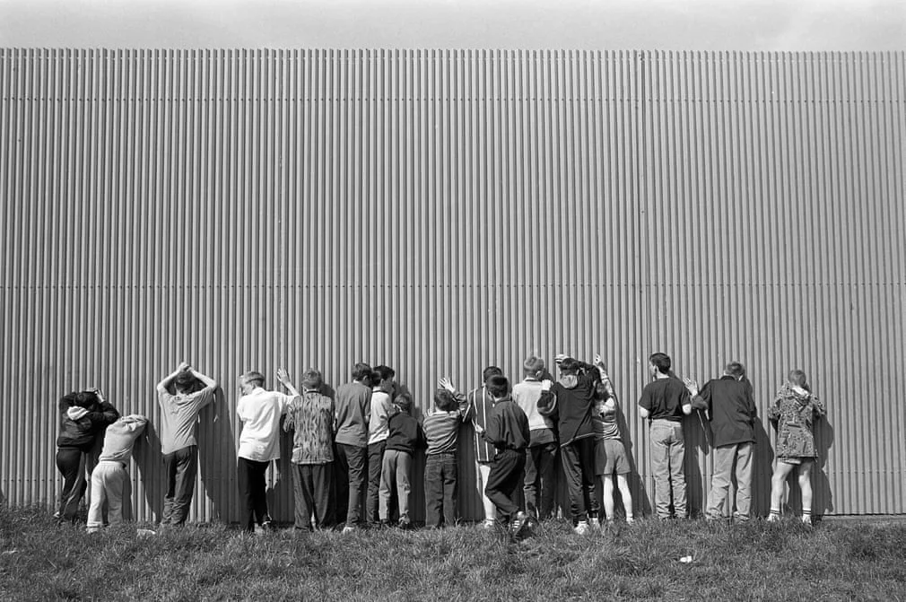 From the Peacelines I series, North Belfast, 1994 Photograph: Frankie Quinn