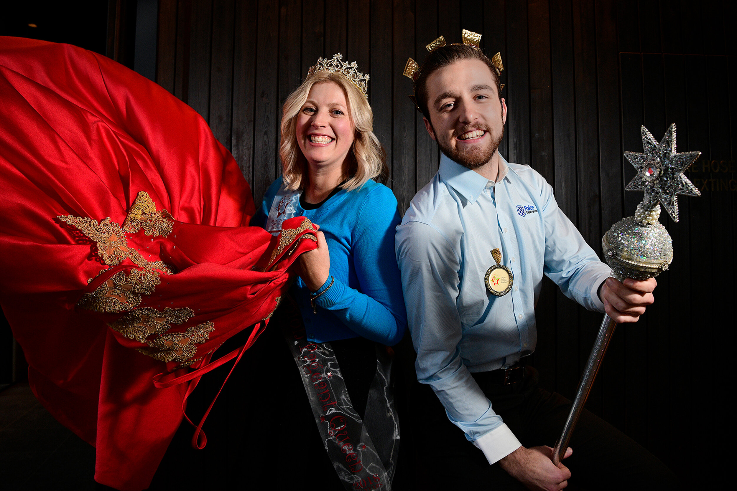  20.9.18 - Katrina Edwards and Brandon Kelly have been announced as the Queen and King for this year's 2018 Credit Union Christmas Pageant. Pictured at Collins Bar, Hilton Hotel, Adelaide. (The Advertiser, News Corp Australia) 