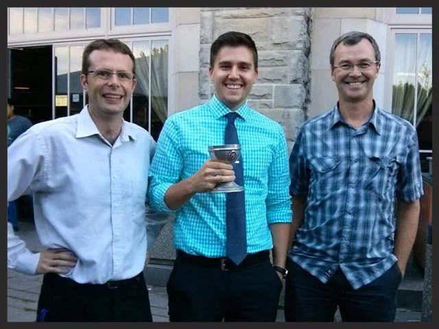 Brent, Heath and Jim celebrate on August 9th 2013.