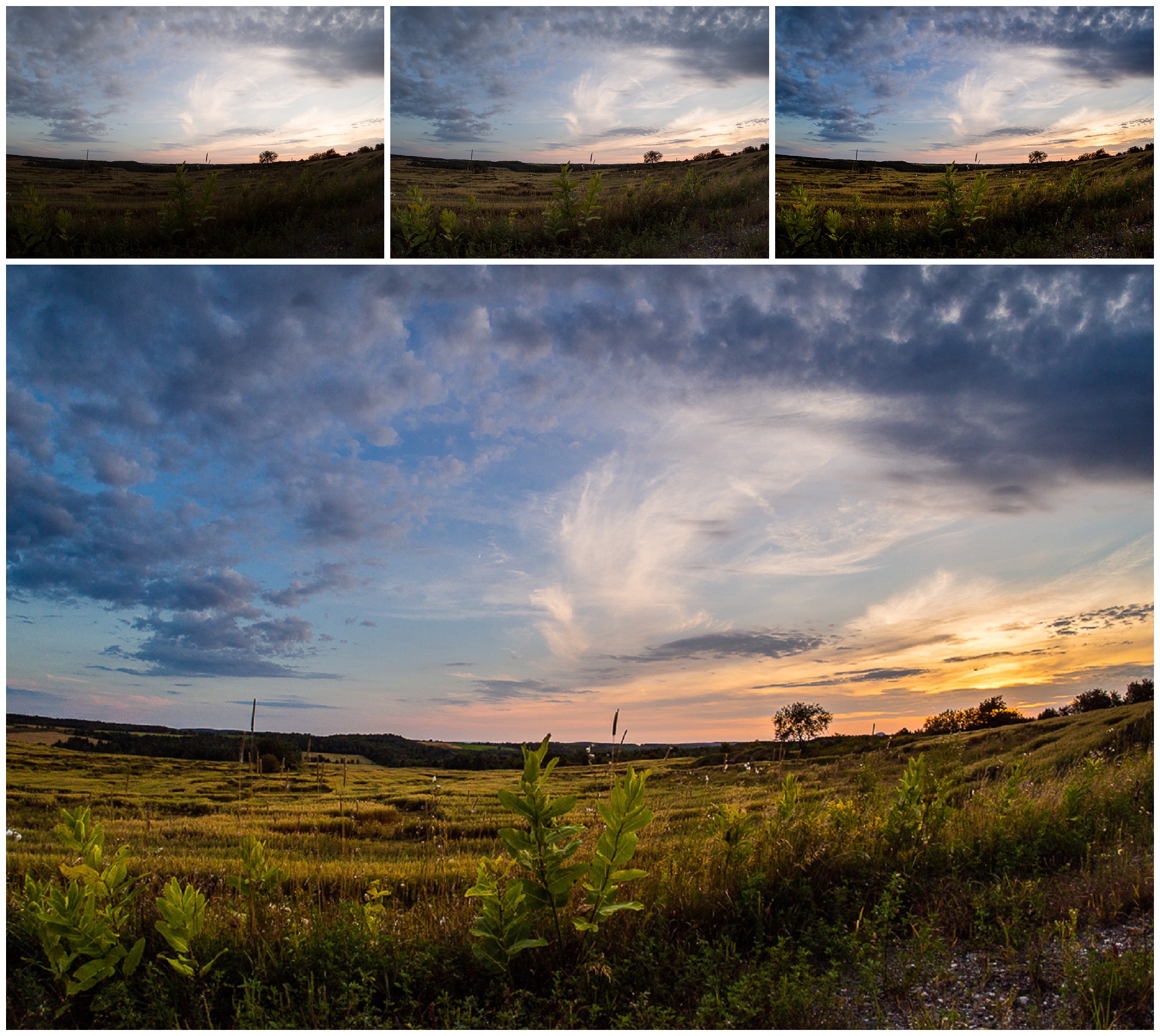 Grad Filters to lighten foreground and darken sky + Landscape Pop + Adjustments