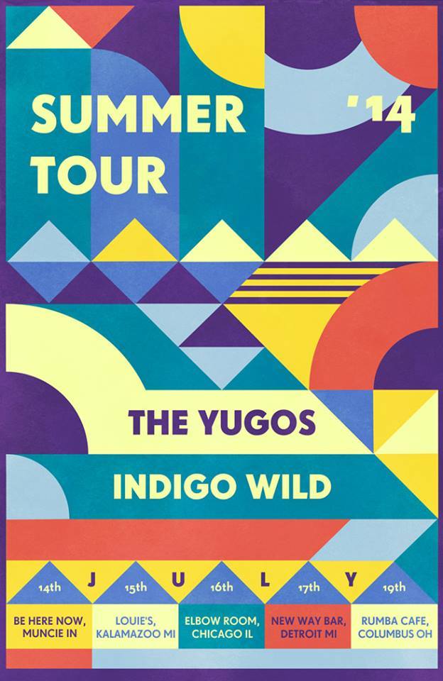 This is the official tour poster - designed by this rad dude named Rico!