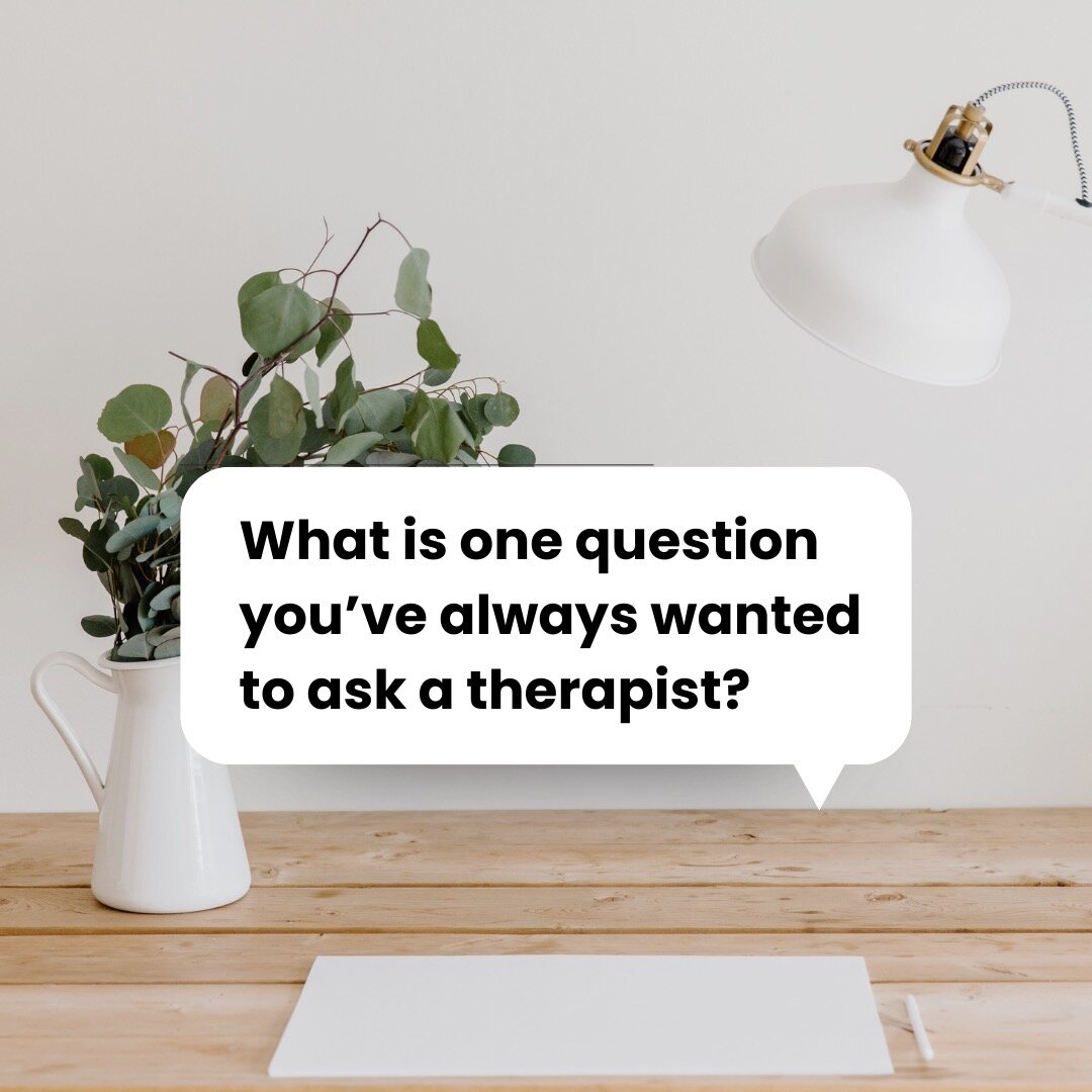 What is one question you've always wanted to ask a therapist? Leave your question in the comments, or message me privately and I'll be sure to respond. #therapistsofinstagram
