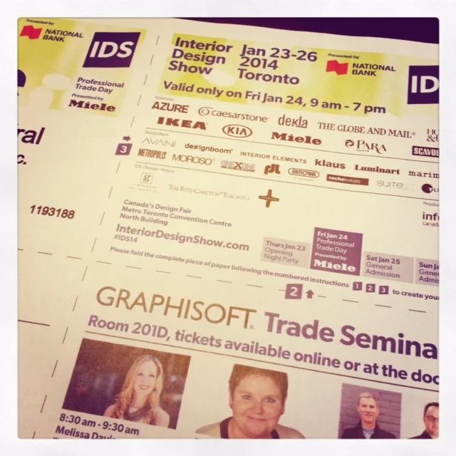 Next stop - the Interior Design Show (IDS) 2014