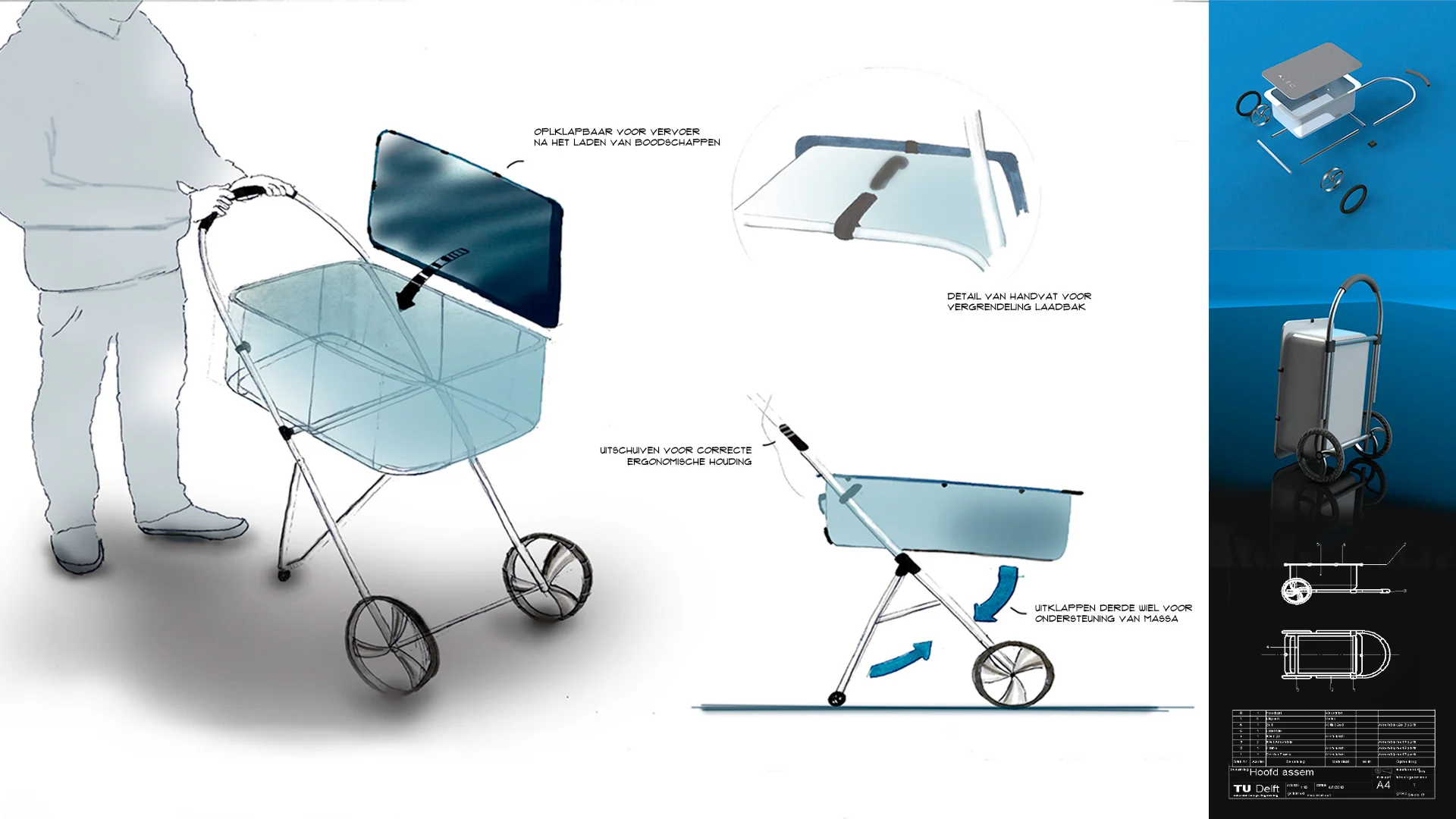 Foldable trolley