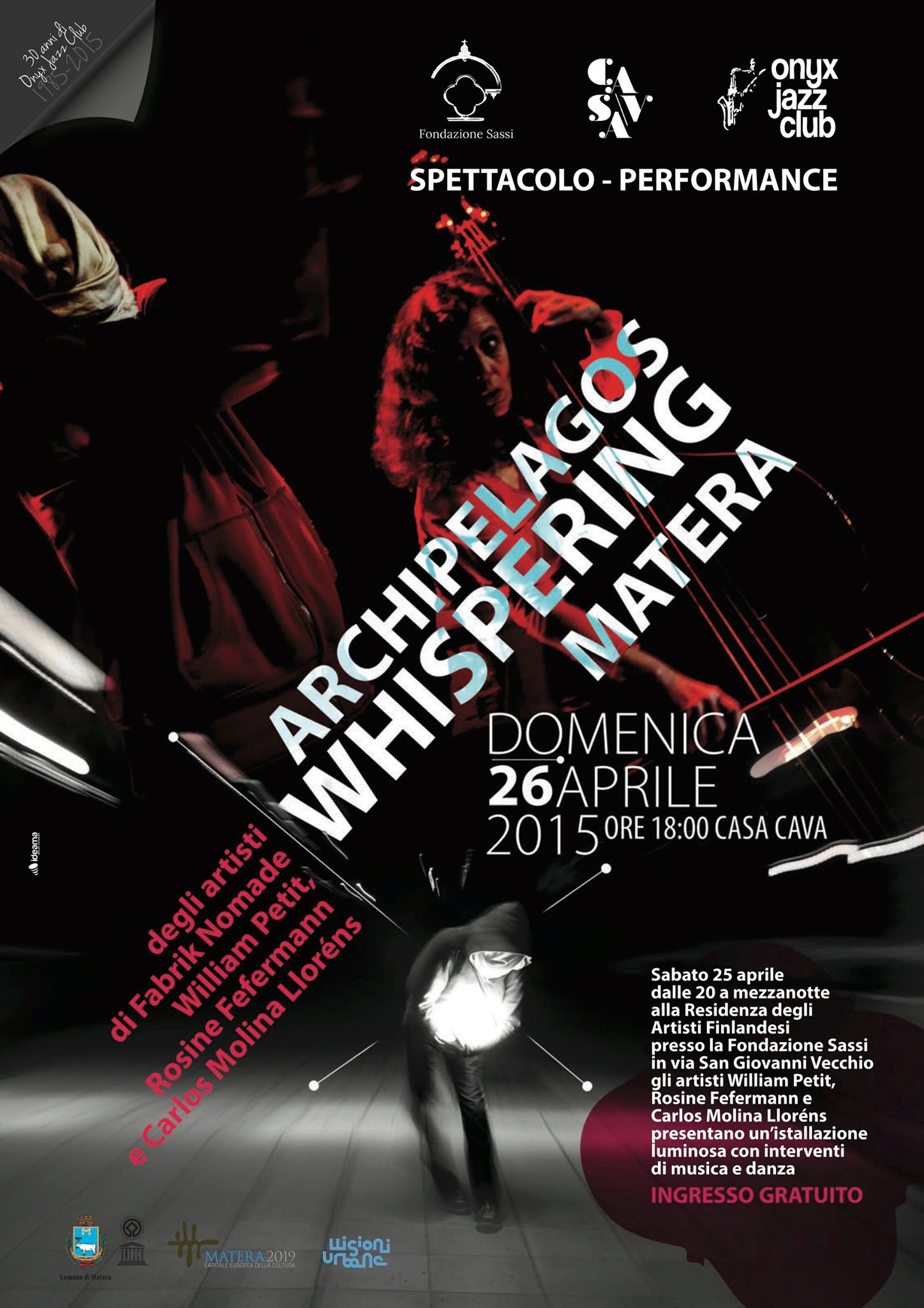  Flyer for Archipelagos Whispering. 