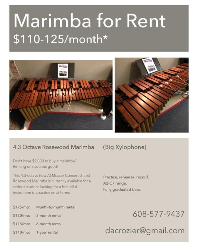 Marimba for Rent!