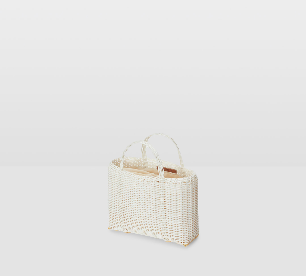 Palorosa | Lace Tote Basket Bag | Mociun Small / Pistachio