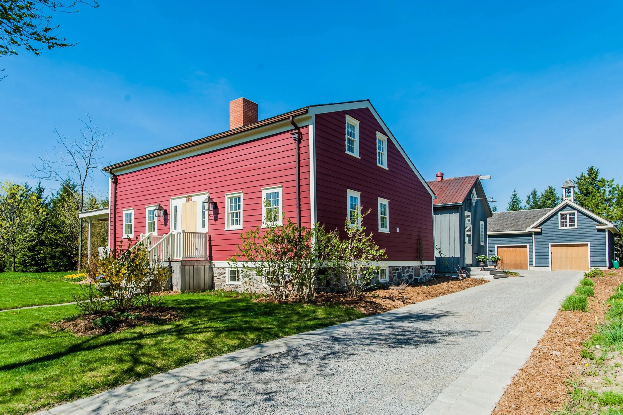 The Joshua Miller House, c.1825, a restored saltbox farmhouse