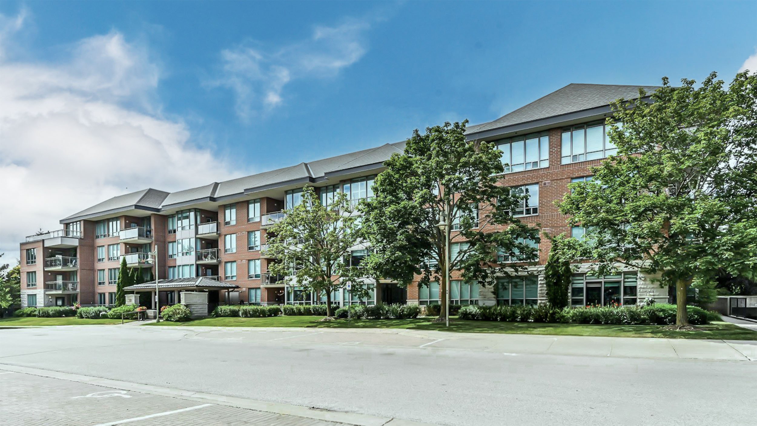 The Boardwalk condominium apartments on Boardwalk Way, Swan Lake Village, Markham