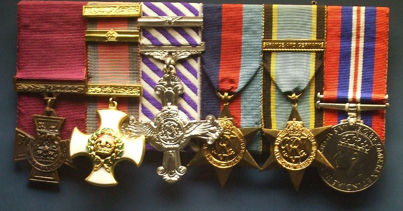 The medals of pilot Guy Gibson (from Wikipedia)