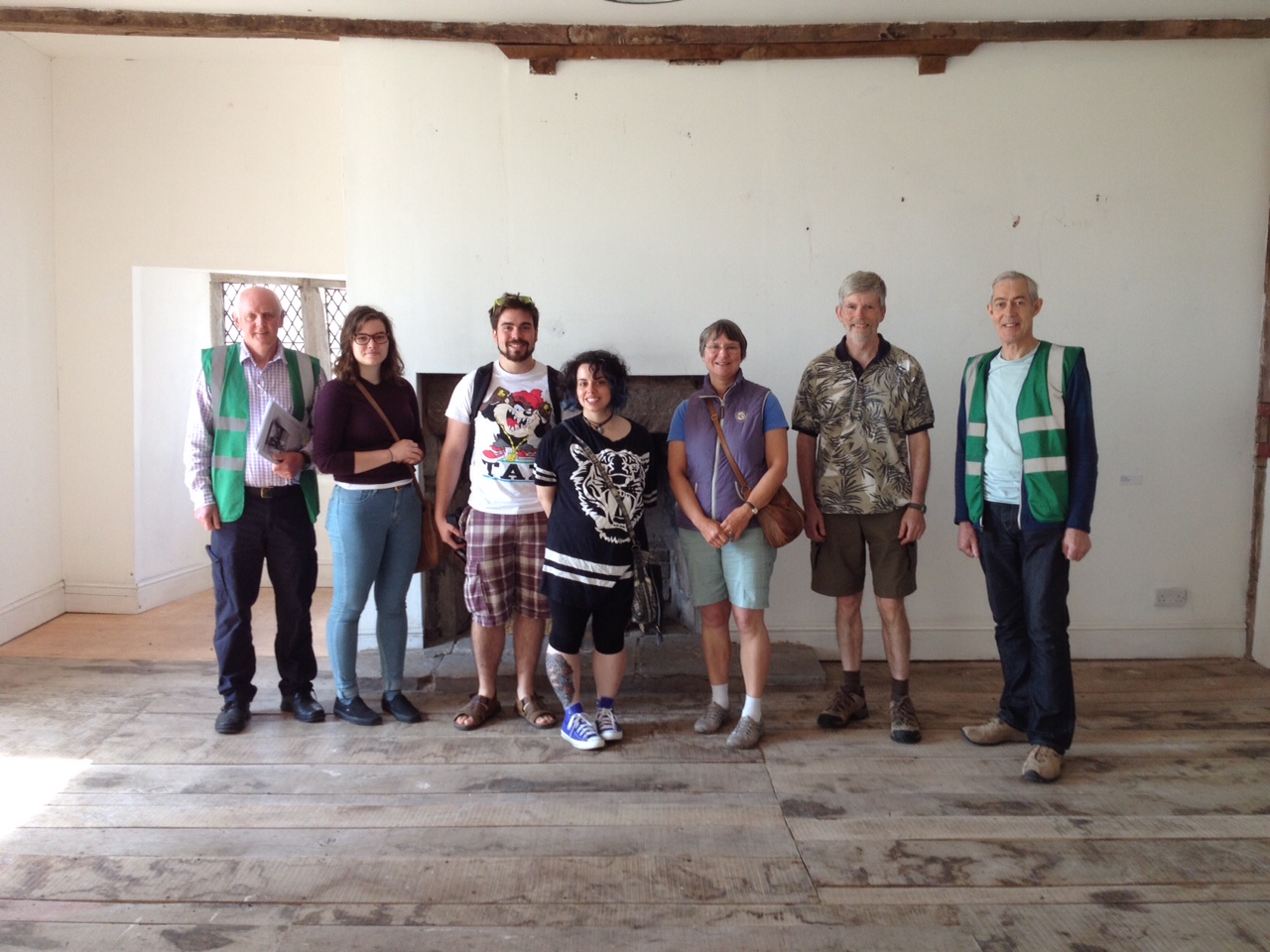 Hay Tours guides Peter Ford and David Bennett welcome their first guided tour customers