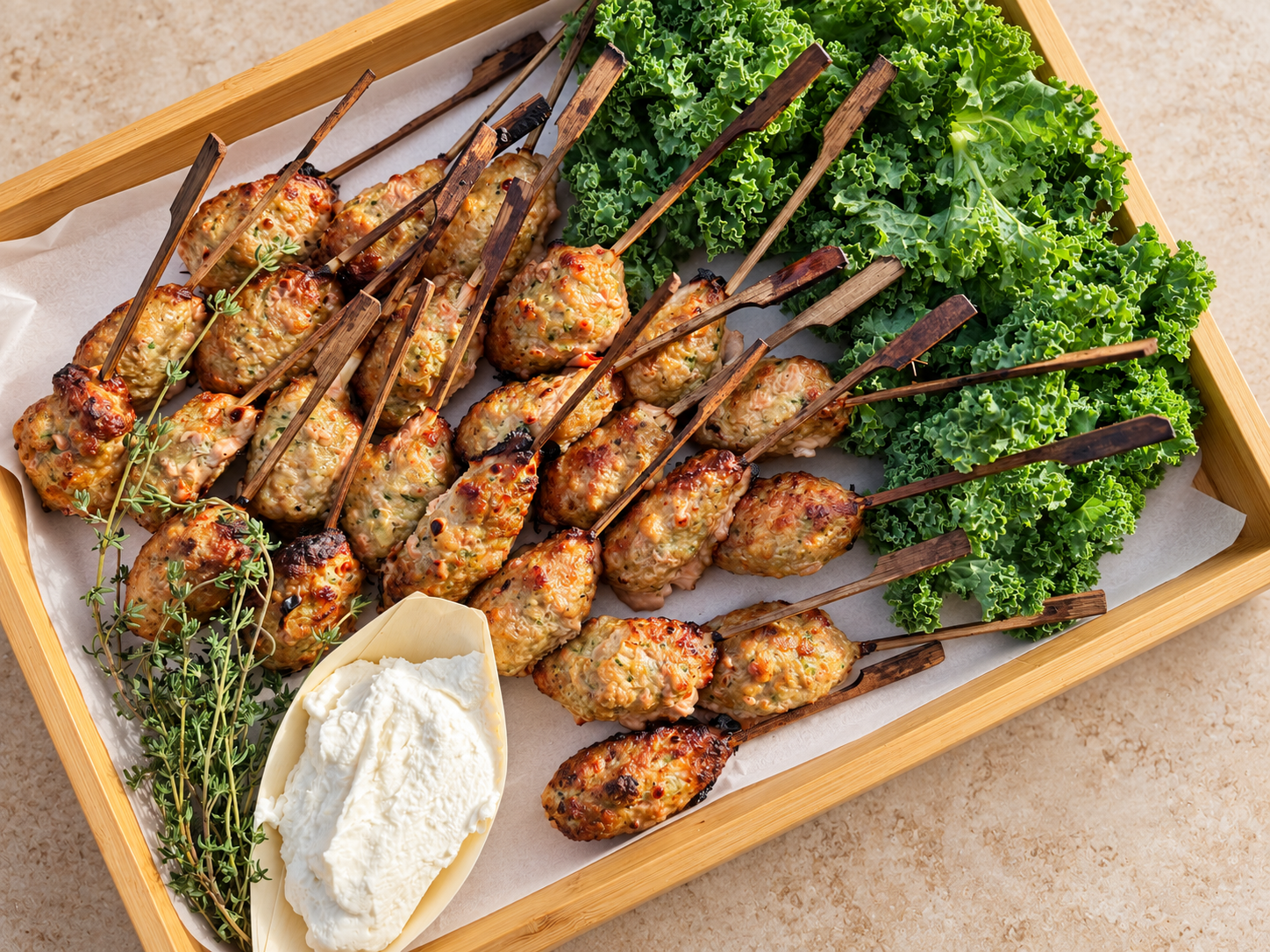 Artisan catering platter in soft daylight.png