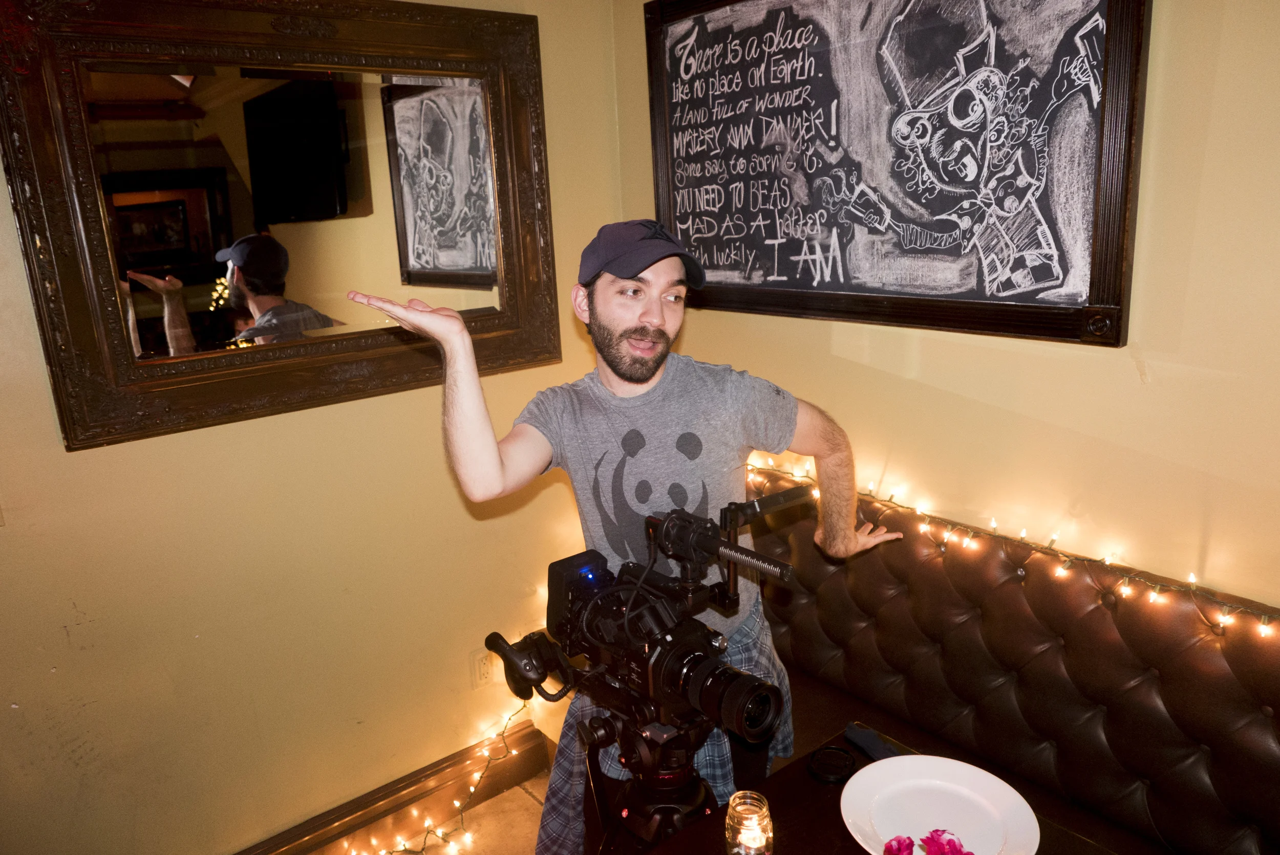Our wonderful production partners, (from top left) Nik Long, Hanan Miller, and Paul Sauline.