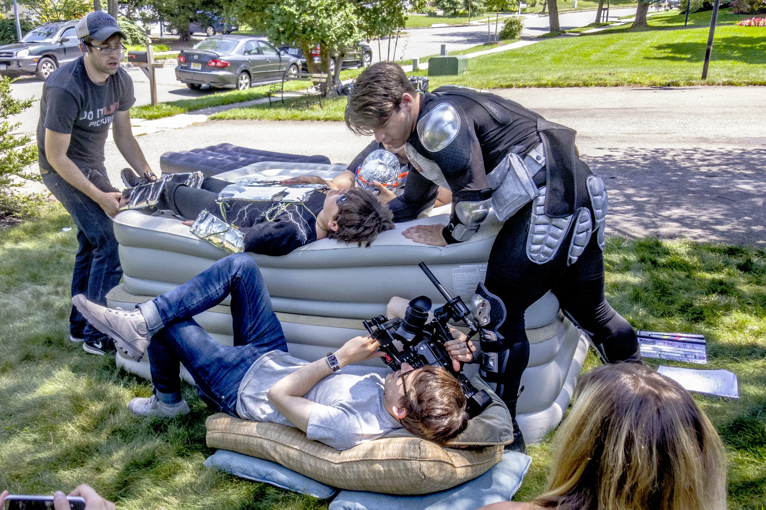 Adam lying down on the job.