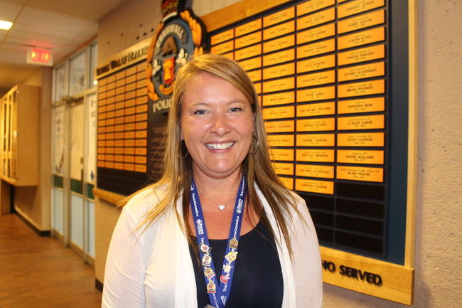 Josee Lalonde Unveils Police Retiree Wall of Honour