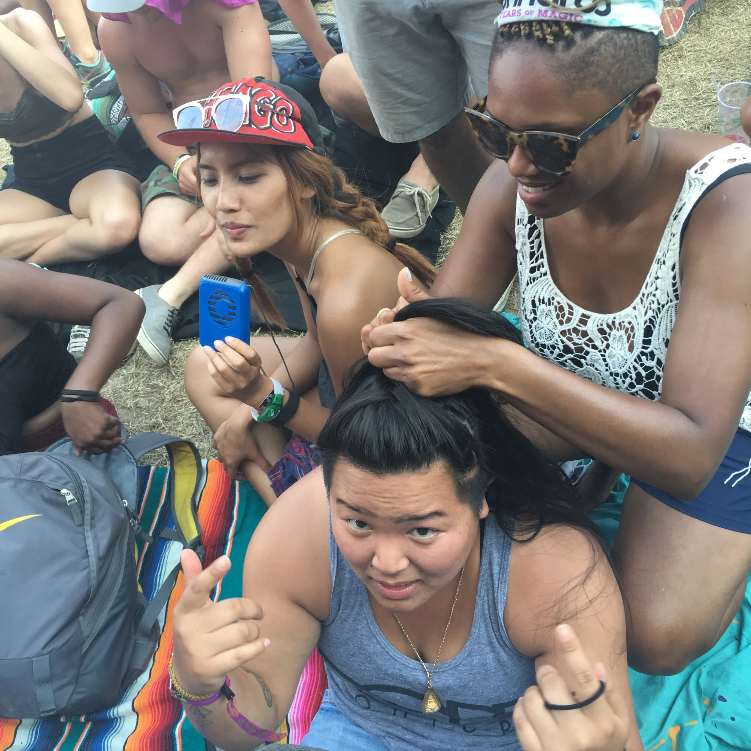 Get your hair done too.