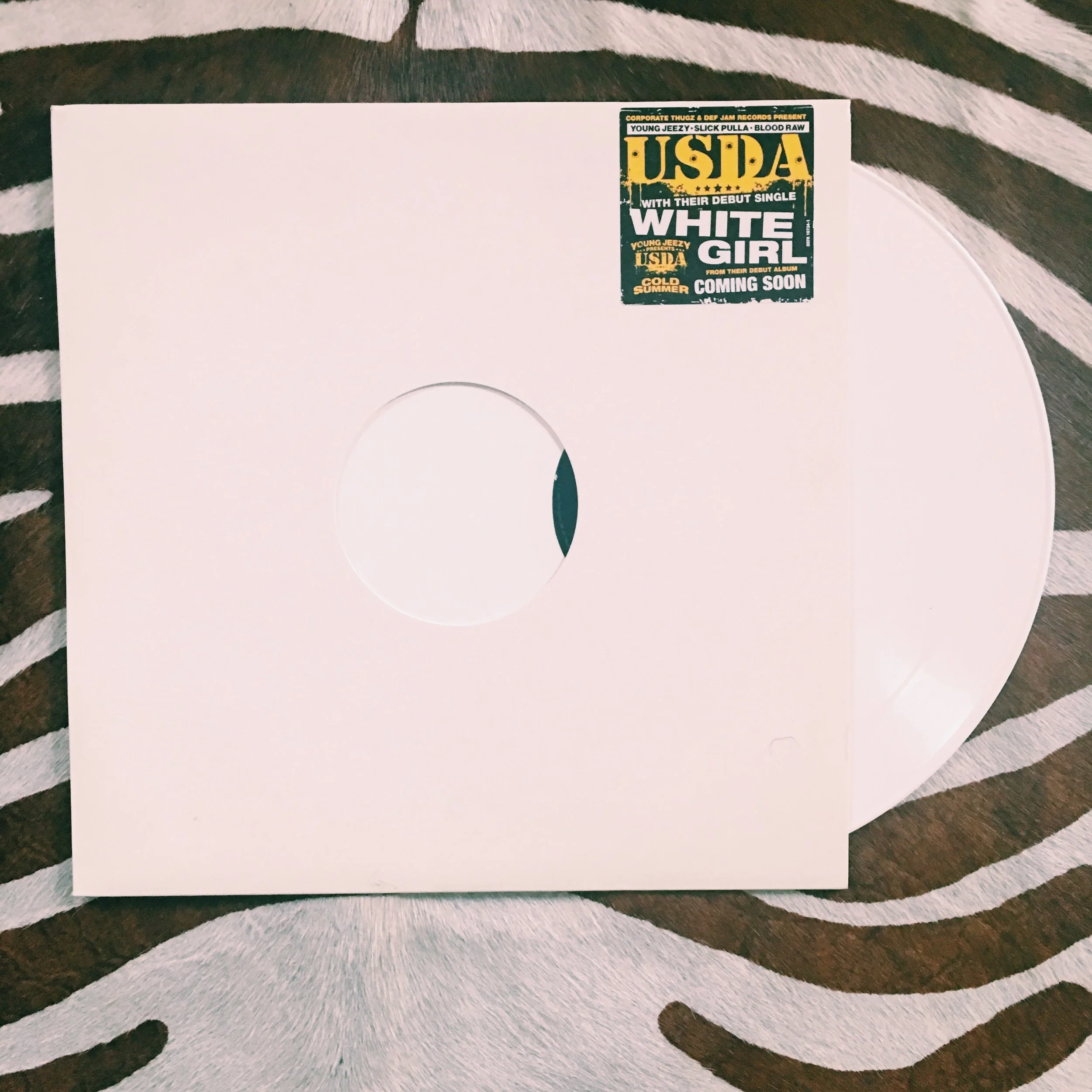 Vinyl of the Wee: White Girl • Jeezy. Slick Pulla. BloodRaw. (USDA)