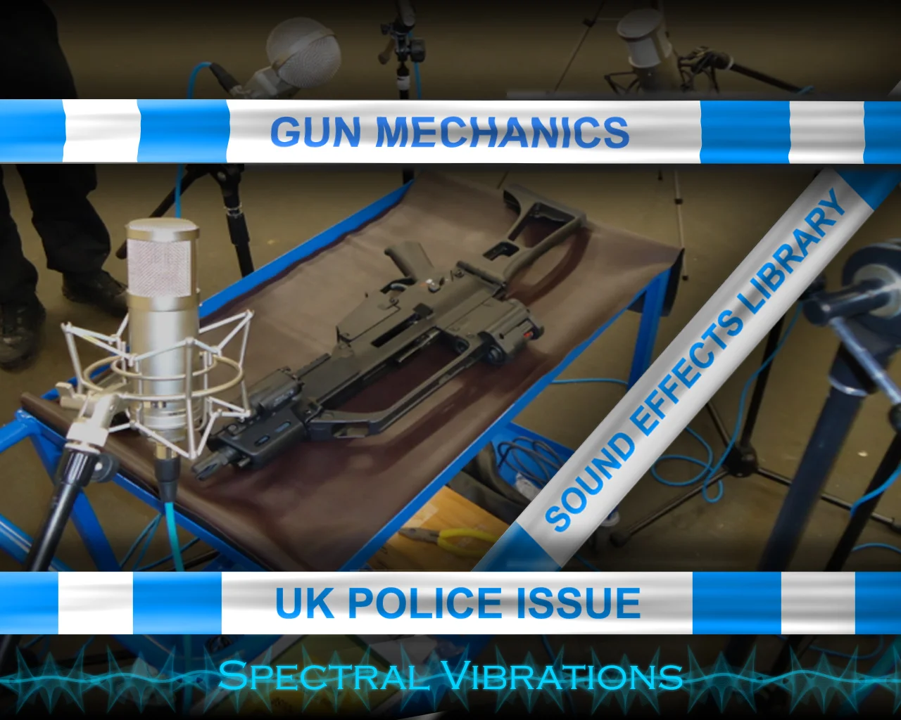 Spectral Vibrations first Sound Effects Library: Gun Mechanics: UK Police Issue