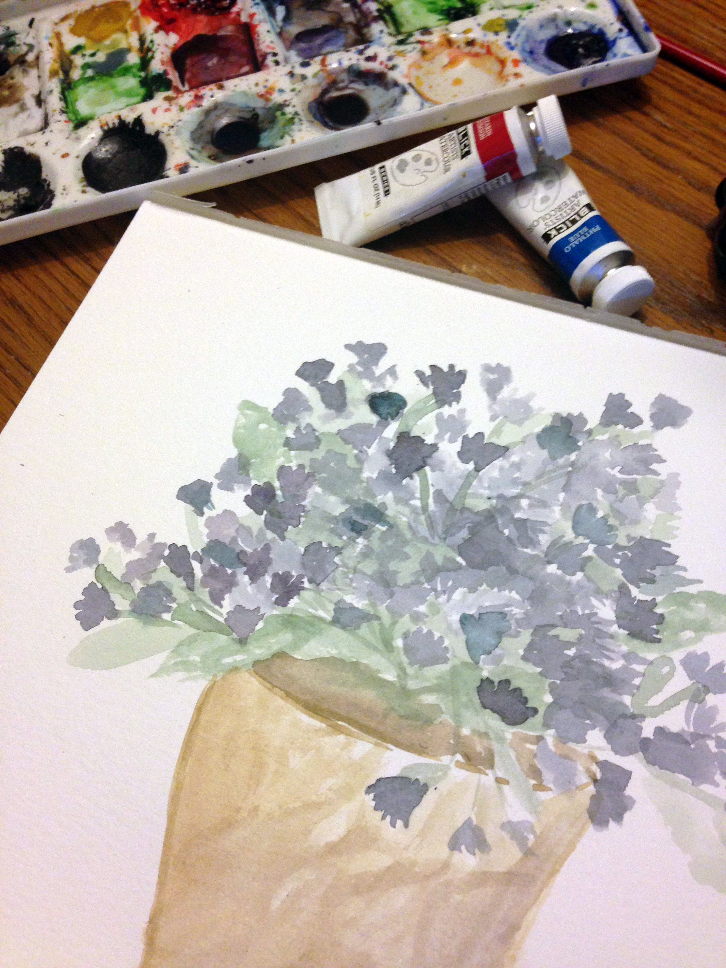 Original Art by Caroline Hutchison for Lina Lulu Paperie