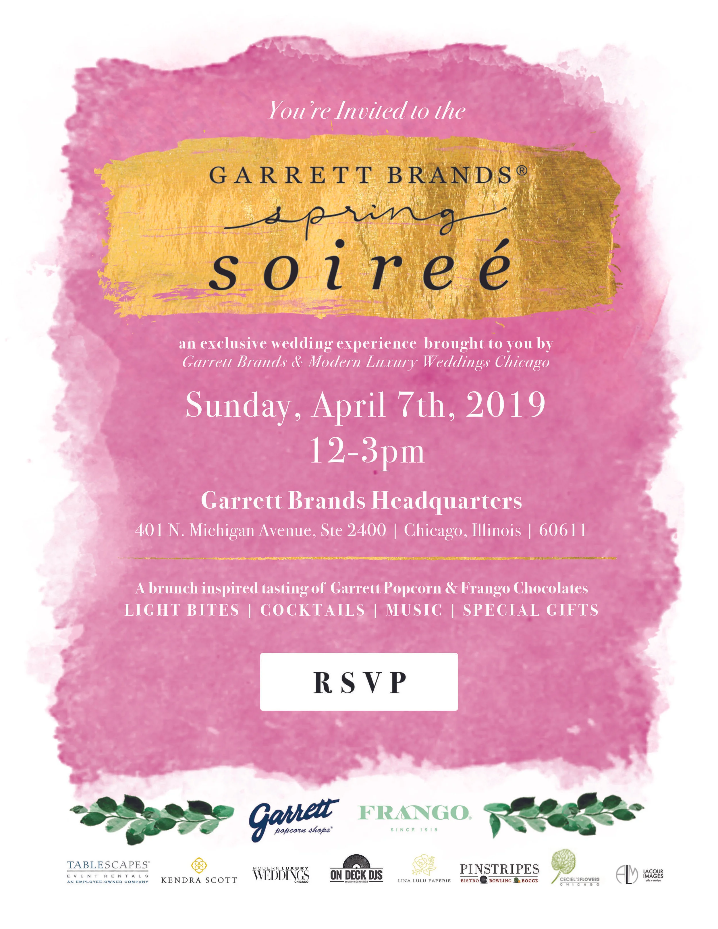 Garrett Popcorn Spring Soirée
