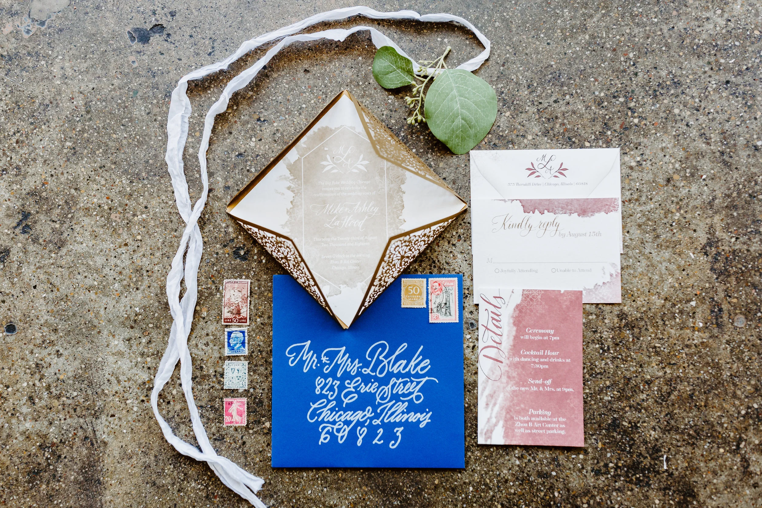 Big Fake Wedding Invitation