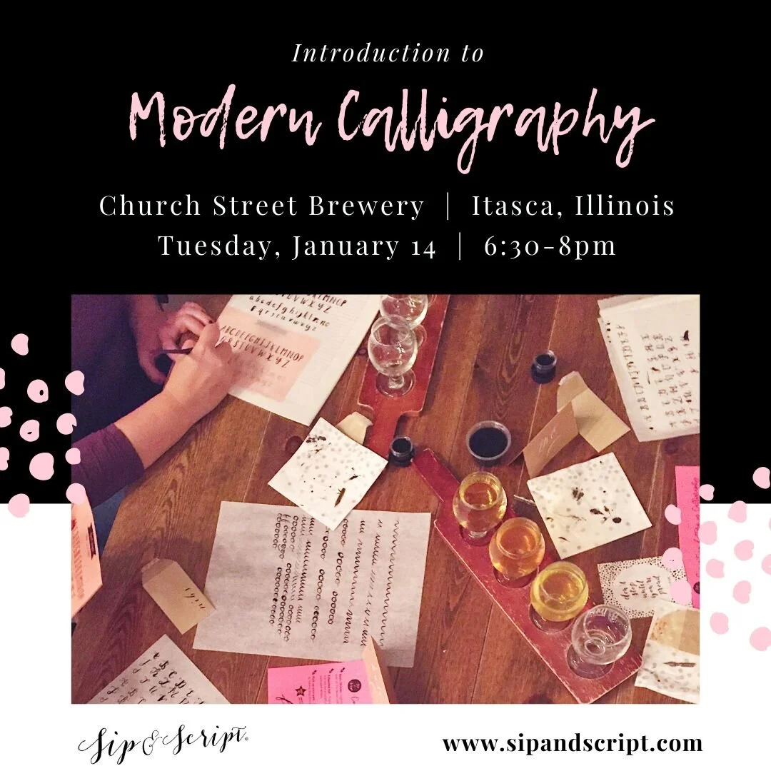 Modern Calligraphy At Church Street Brewery 