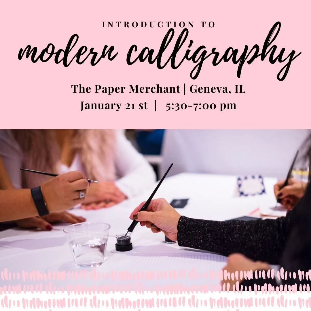 Modern Calligraphy at The Paper Merchant, Geneva