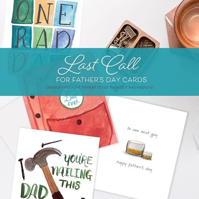 Fathers Day is Sunday, June 21st❤️ Grab a card from the shop today and tap into that sweet side we know all dad&rsquo;s have with some encouragement and love in a card. Order by midnight tonight to give card in person 💌
.
 #artistsofig #everydaystat