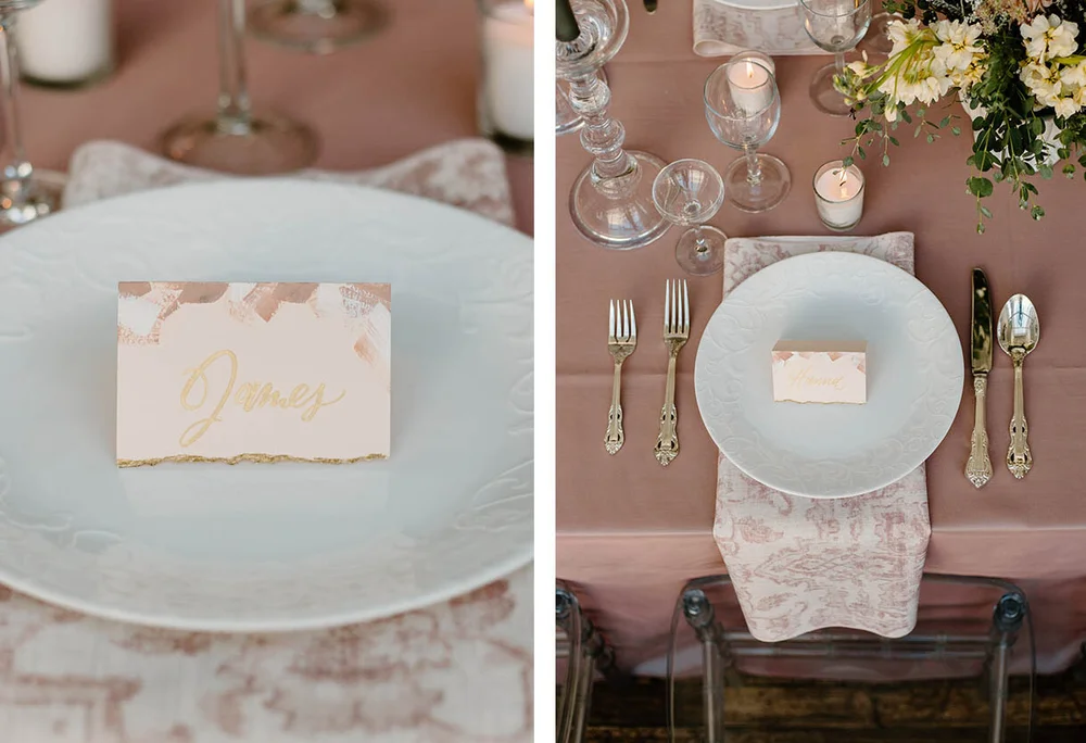 Styled Shoot Romantic Pink Table At Dl Loft Linalulu Paperie