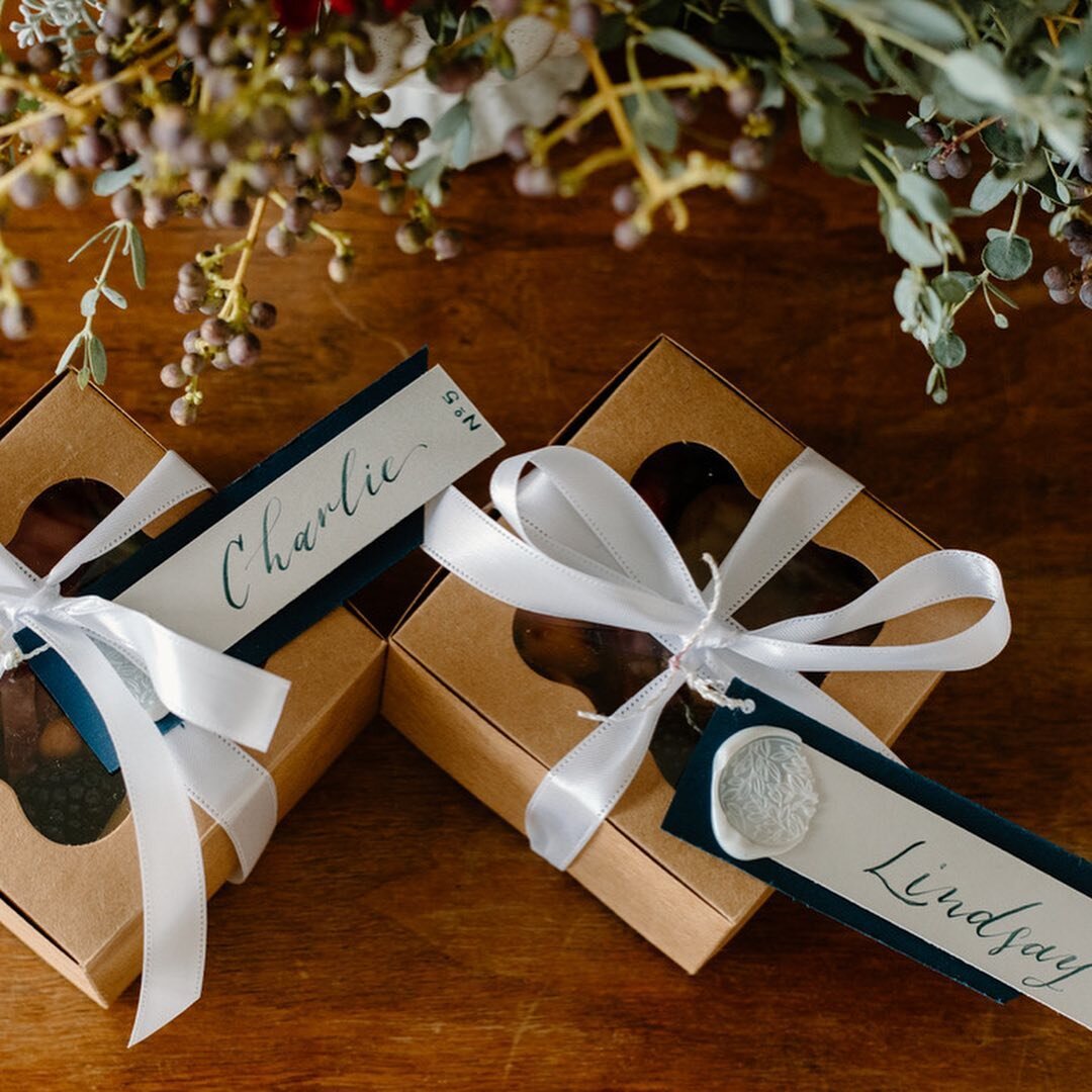 Did you see my latest blog post? I'm talking about what you can use to help your guests find their seat, table or both at your wedding reception&mdash;like using these cute snack boxes for an escort card( plus they double as a friendly way to have a 