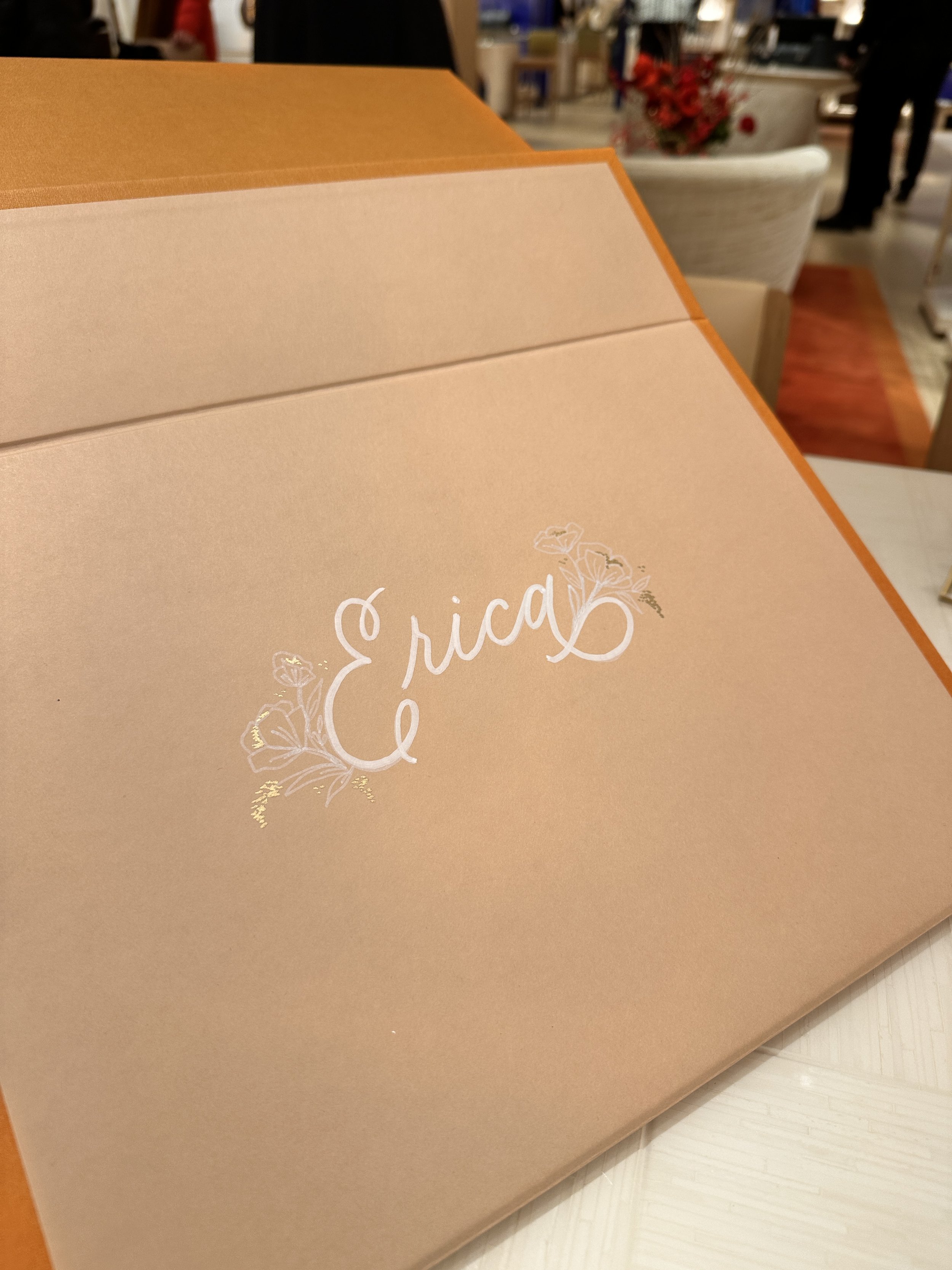 LinaLuluPaperie_Live_Event_Lettering_Calligraphy_LouisVuitton_Boxes