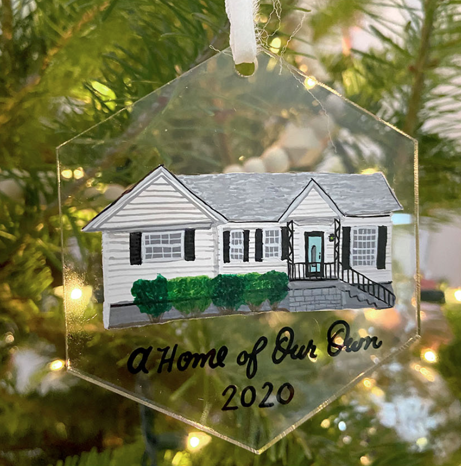 LinaLuluPaperie_House_Ornament_Holiday_Custom_Ornament_ChristmasOrnament.png