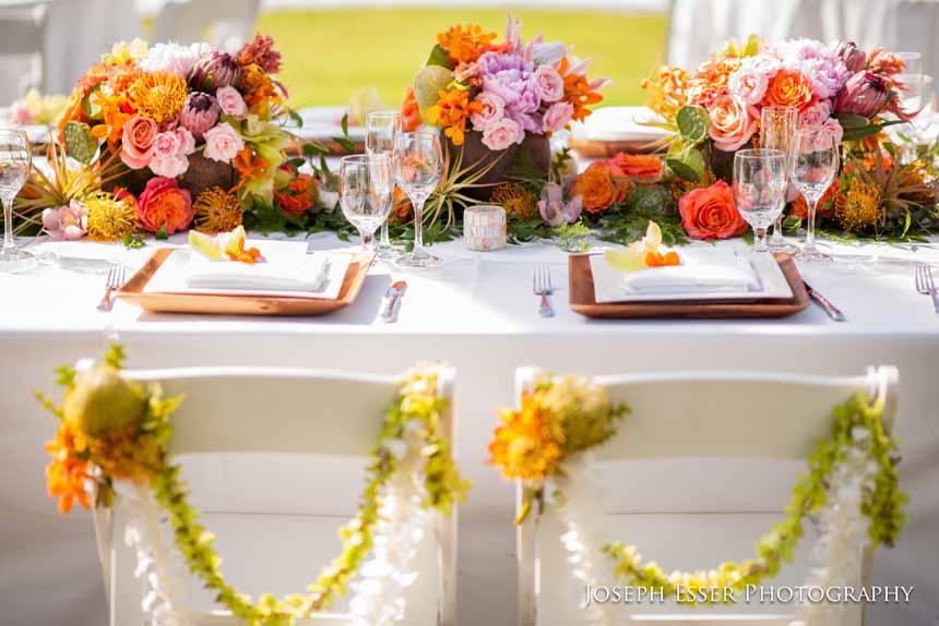 Passion Roots Oahu Hawaii Florist centerpieces
