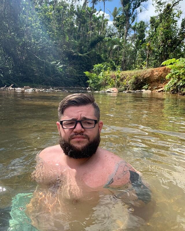 Happy #earthday I can&rsquo;t wait to get back to exploring nature again.
&bull;
In this photo I&rsquo;m floating in a natural spring in Puerto Rico.