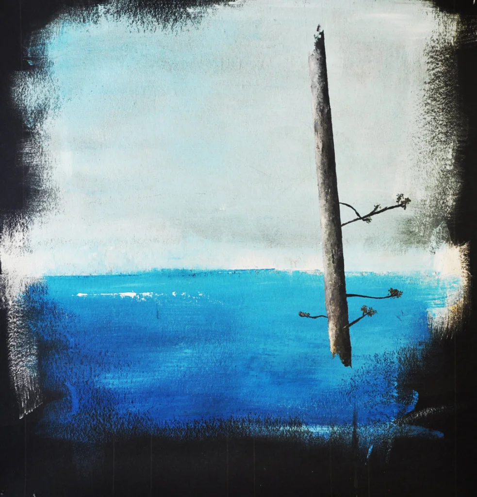 Cinque Terre | 2008 | oil paint on mineral roofing