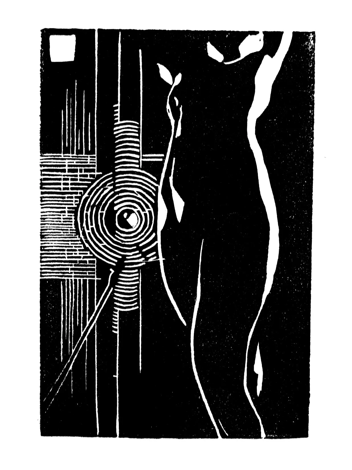 Nude Photograph | 2008 | linoleum print